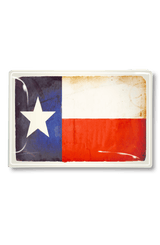 Texas Flag Decoupage Glass Tray - Wholesale Ben's Garden 