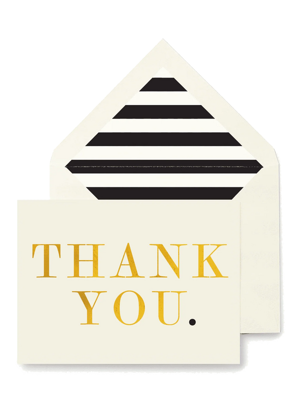 Thank You. Greeting Card, Single Folded Card