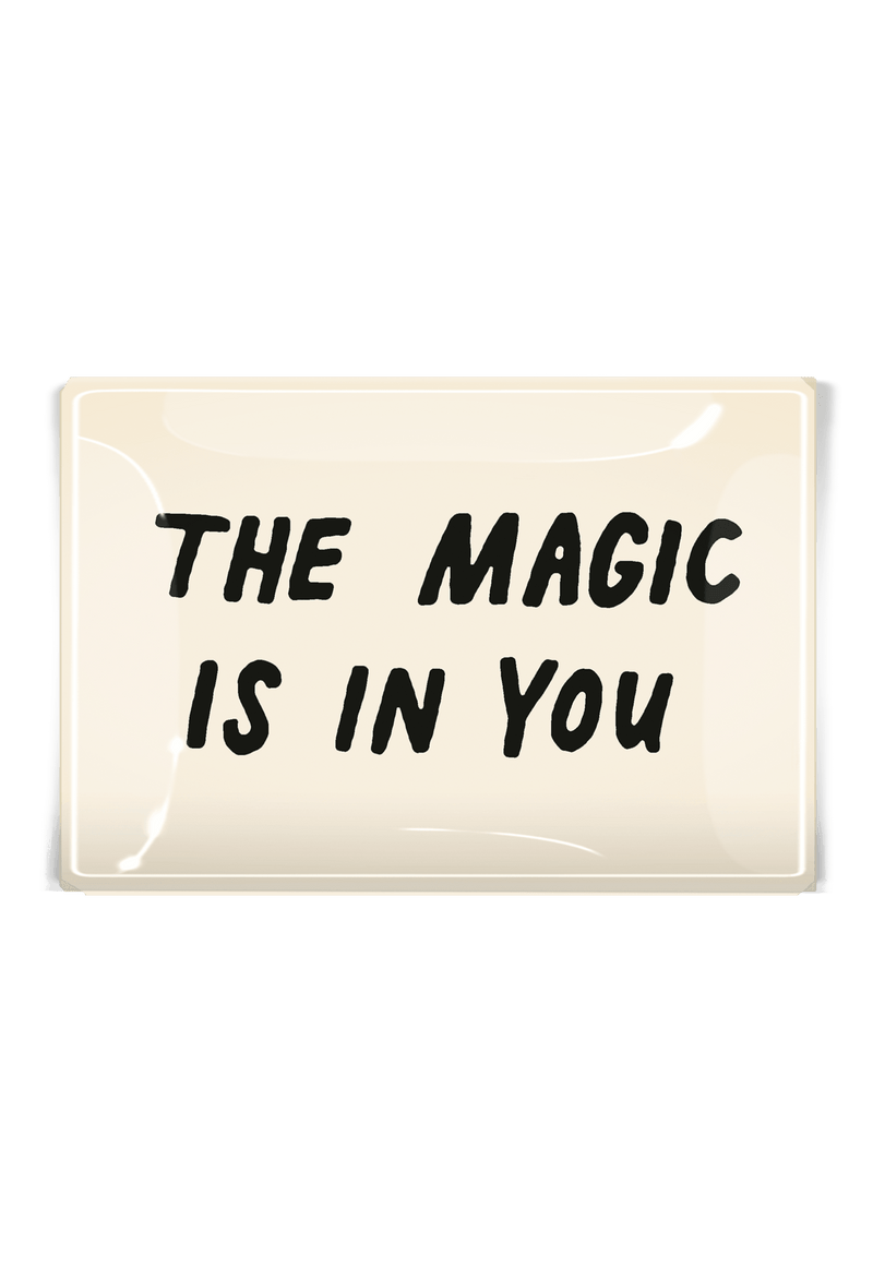 The Magic Is In You Decoupage Glass Tray - Wholesale Ben's Garden 