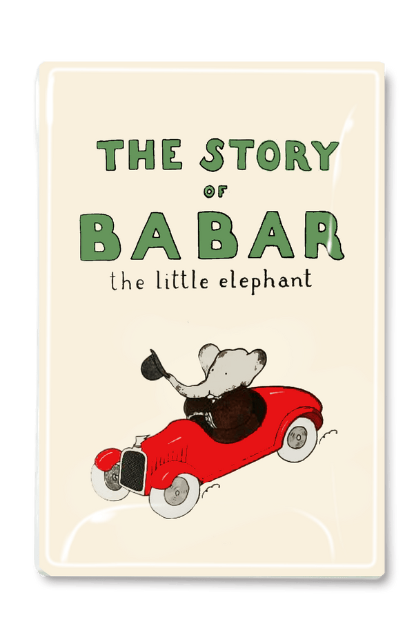 The Story of Babar Jacket Decoupage Glass Tray - Wholesale Ben's Garden 