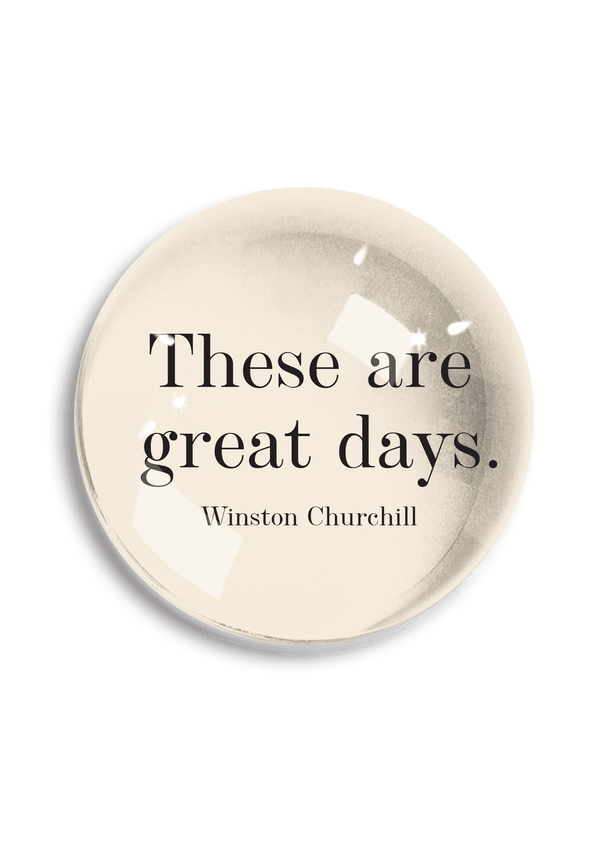 Min. Case Pack of 2 // These Are Great Days Crystal Dome Paperweight