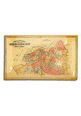 Vintage Brooklyn Map Decoupage Glass Tray - Wholesale Ben's Garden 