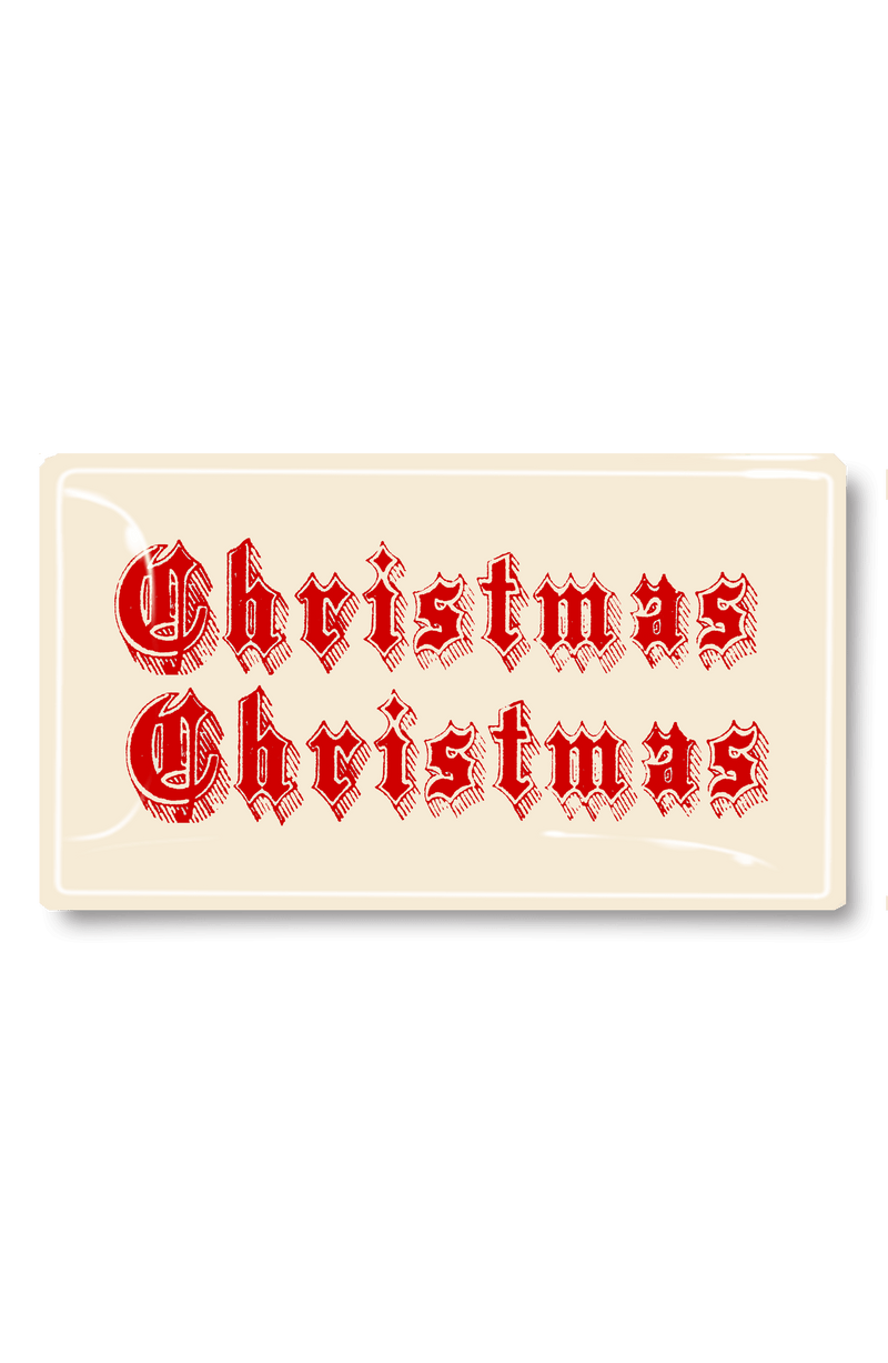 Vintage Christmas Christmas Decoupage Glass Tray - Wholesale Ben's Garden 