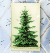 Bensgarden.com | Vintage Christmas Tree Decoupage Glass Tray - Bensgarden.com