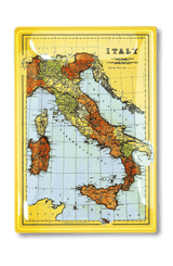 Vintage Italy No. 1 Decoupage Glass Tray - Wholesale Ben's Garden 
