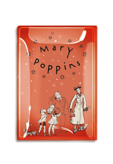 Bensgarden.com | Vintage Mary Poppins Jacket Decoupage Glass Tray - Bensgarden.com