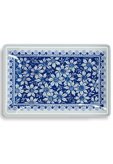 Vintage Playing Card Backside Decoupage Glass Tray - Wholesale Ben's Garden 