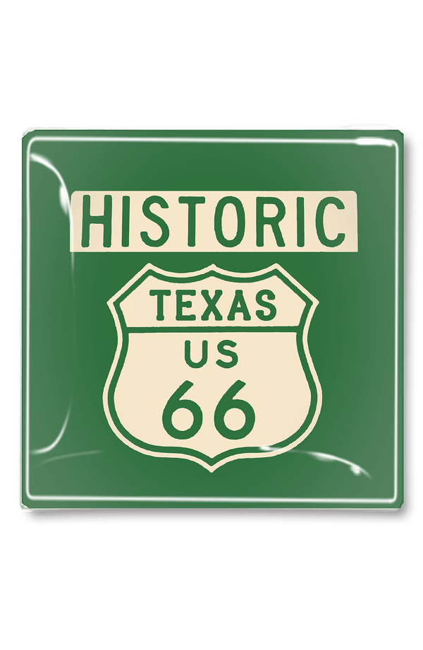 Vintage Texas Route 66 Sign Decoupage Tray - Wholesale Ben's Garden 