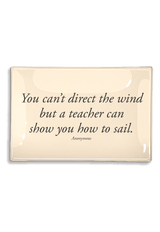 You Can't Direct The Wind Decoupage Glass Tray - Wholesale Ben's Garden 