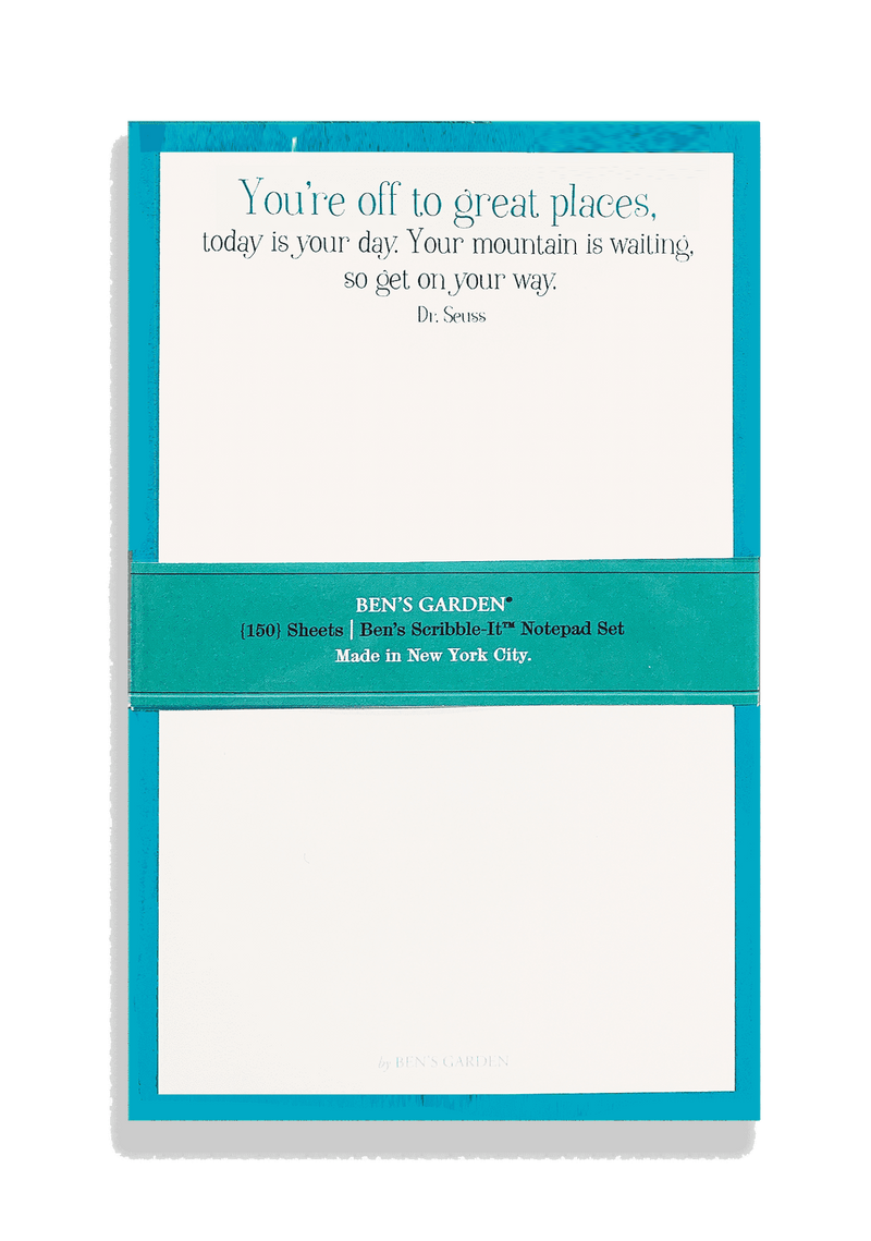 You're Off To Great Places Scribble Notepad Set Of 3 // Min. Case Pack of 6