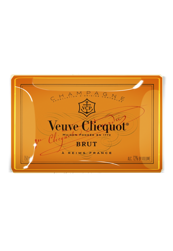 Veuve Clicquot Brut Decoupage Glass Tray