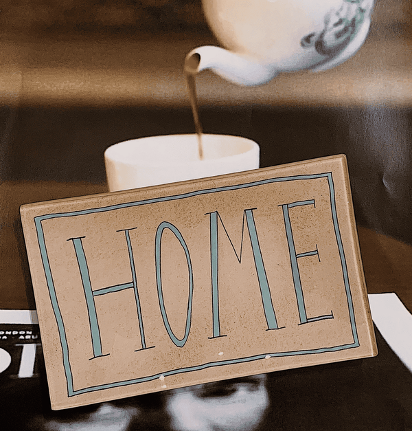 Bensgarden.com | Home Handwriting Glass Decoupage Tray - Bensgarden.com